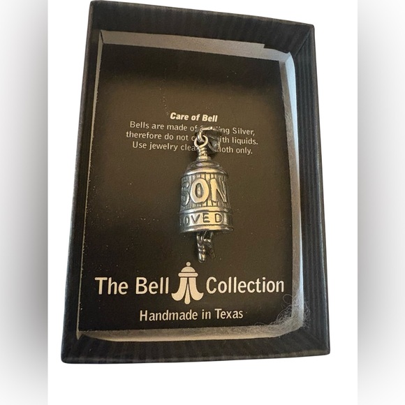 The Bell Collection Son Sterling Silver Bell Pendant on 925 Chain New in Box - Picture 5 of 8